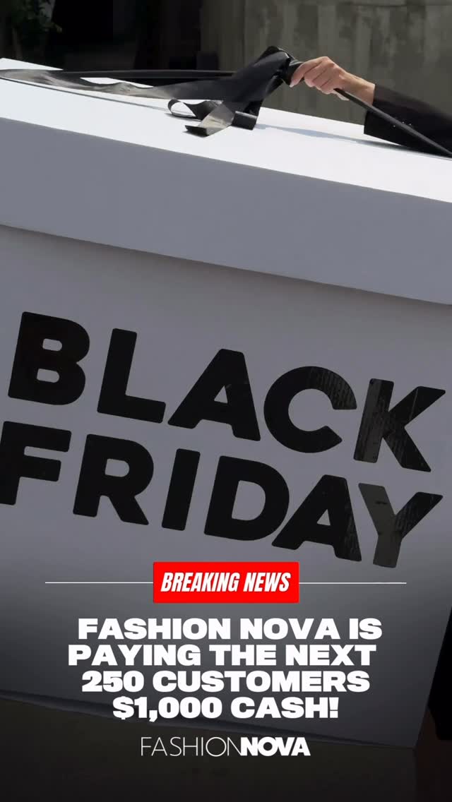 Instagram post by @advice for Fashion Nova. Caption reads: This is NOT a drill 😭🔥 @FashionNova is handing....