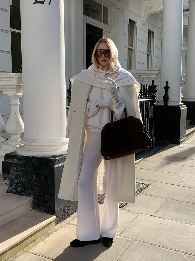 Instagram post by @leoniehanne for Falconeri. Caption reads: [...] of the season 🤍 
Anzeige/Ad....