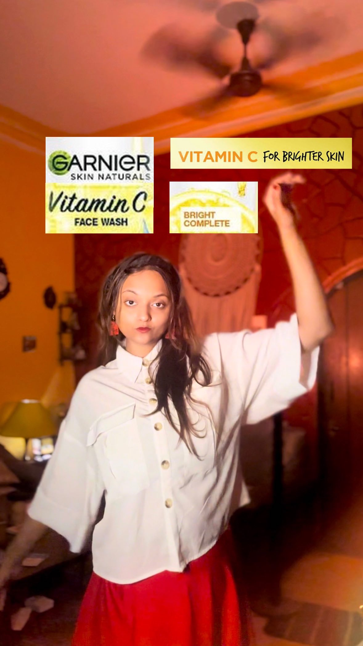 Instagram post by @prerona.majumdar_ for Garnier India. Caption reads: @garnierindia 
Dance makeover with just 1....