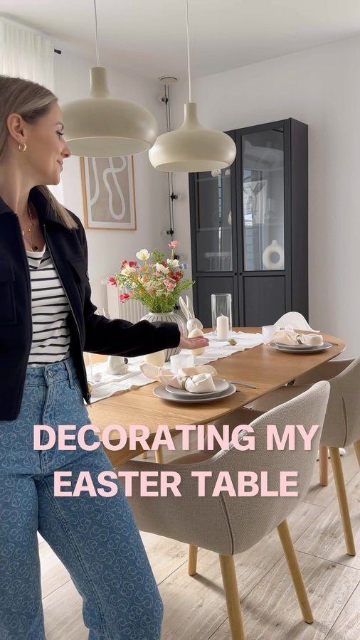 Instagram post by @mrs.mende for s.Oliver. Caption reads: [...] you how I decorate my table in my new....