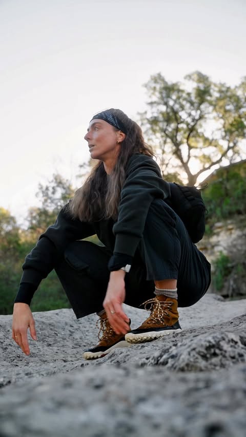 Instagram post by @steph.rose.phase6 for VIVOBAREFOOT. Caption reads: I was fortunate enough to grow up experiencing the....