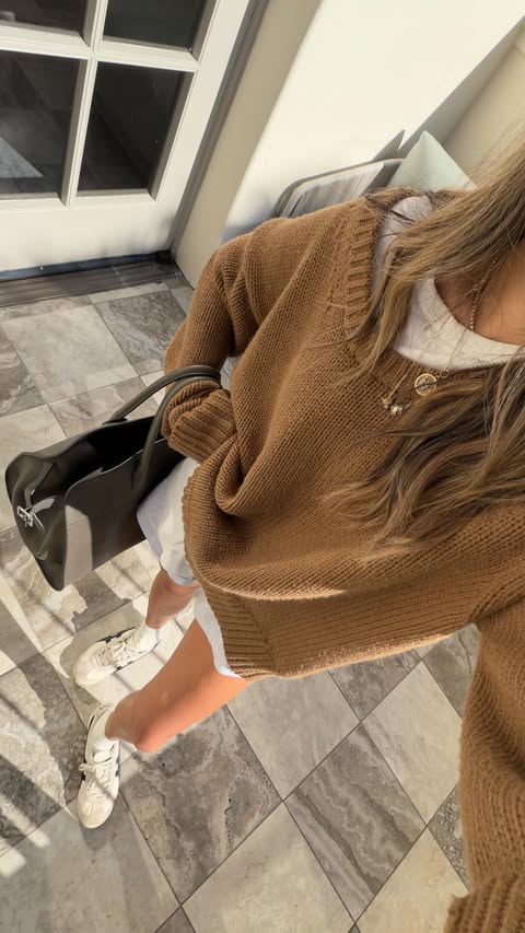 Instagram post by @ellenorkim for Bloomingdale's. Caption reads: outfit formula for cozy holiday parties. Comment....