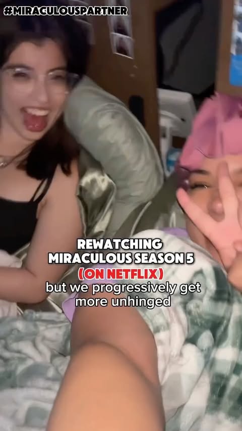 Instagram post by @boxnoirrr for Miraculous Ladybug. Caption reads: Rewatching Miraculous Season 5 on Netflix, 100%....