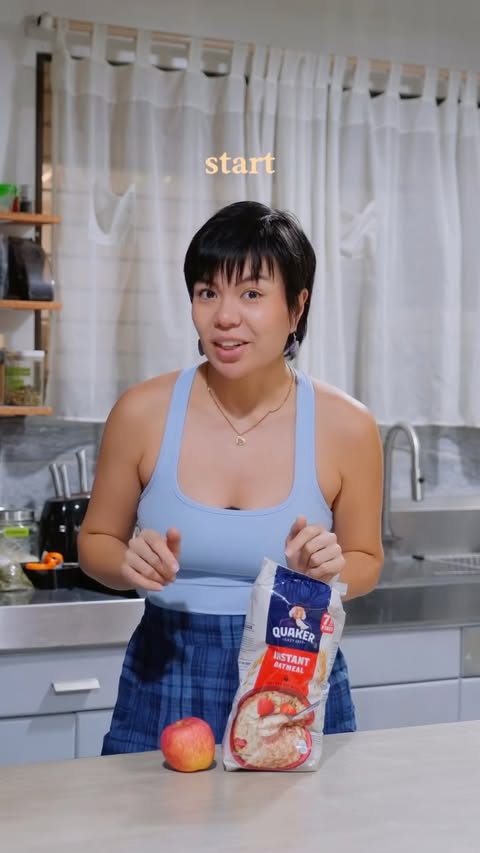 Instagram post by @itsjosebastian for Quaker Oats. Caption reads: [...] start with the right breakfast. 💙 Quaker....