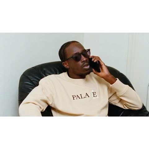 Instagram post by @alasdairmclellan for Palace Skateboards. Caption reads: [...] the best of times. @calvinklein....