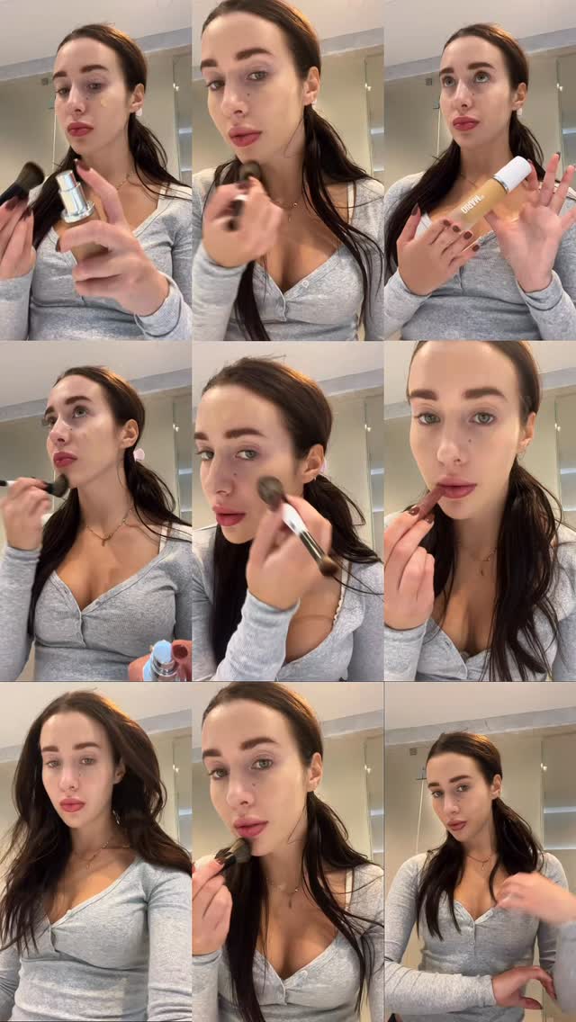 Instagram post by @nikkirrozen for MAKEUP BY MARIO. Caption reads: the perfect base for everyday to feel glowy and in....