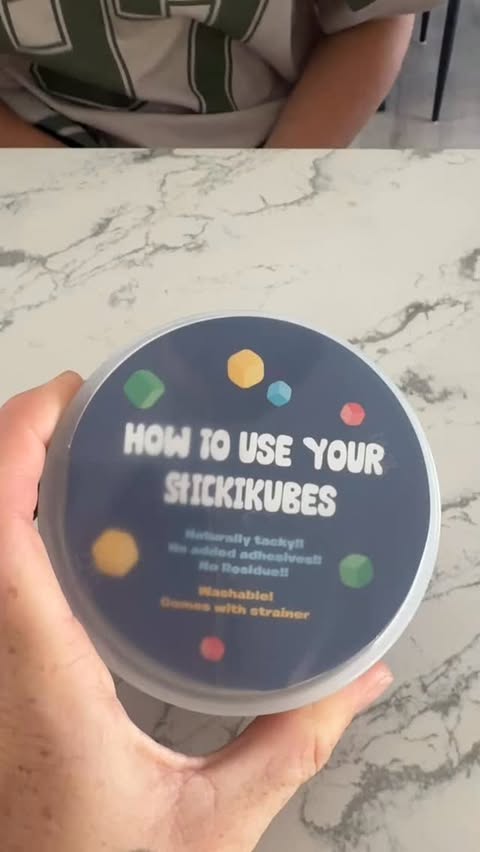 Instagram post by @four.the.love.of.you for The Connect Agency. Caption reads: StickiKubes are the original mini stacking cubes....