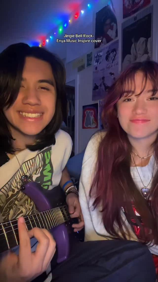 Instagram post by @sierrasikoramusic for ENYA MUSIC. Caption reads: Celebrating the holidays with @enyamusicglobal....