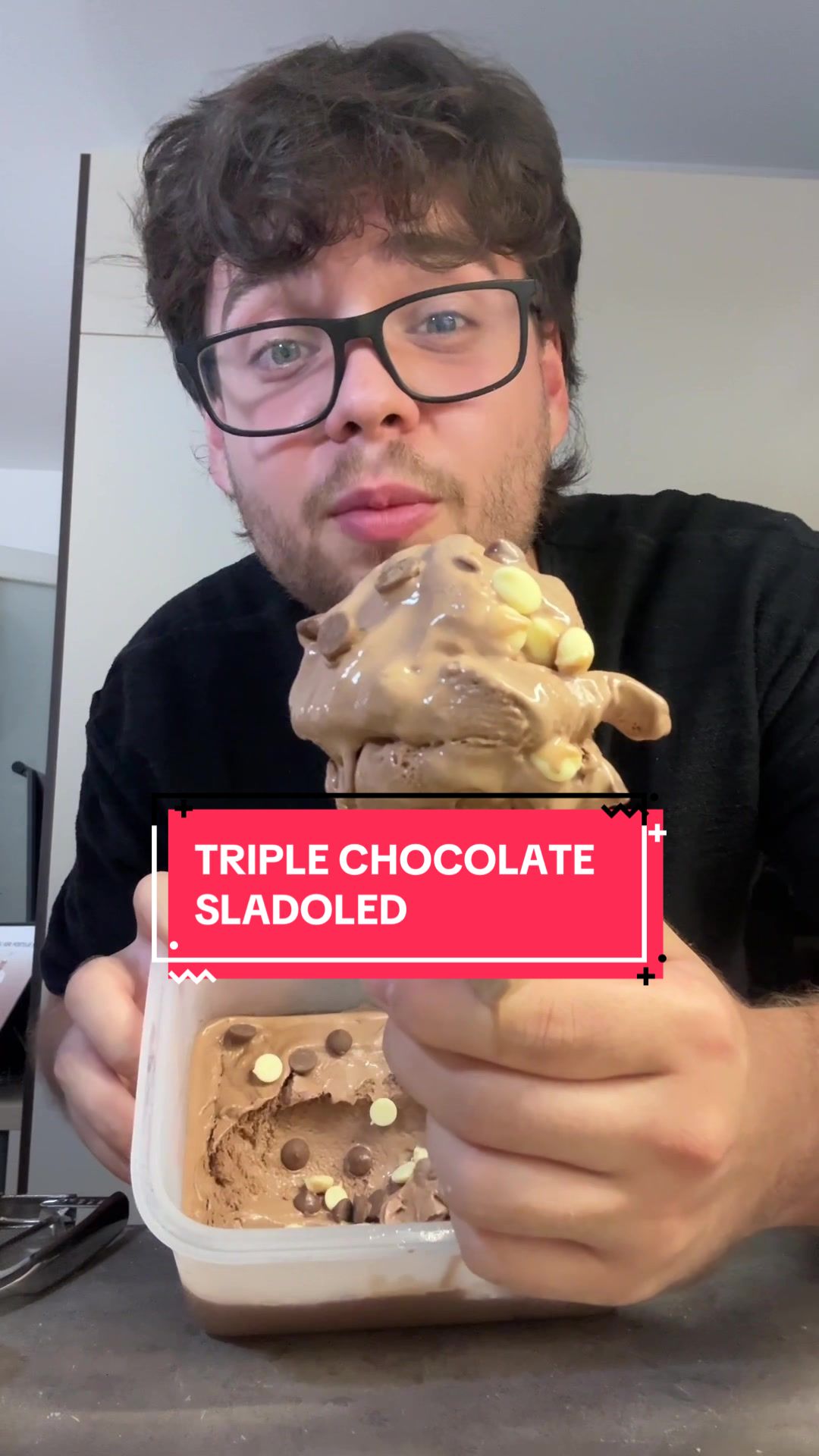 TikTok post by @igorjadan for Wolt. Caption reads: Danas slavim Svjetski dan čokolade uz ovaj recept....