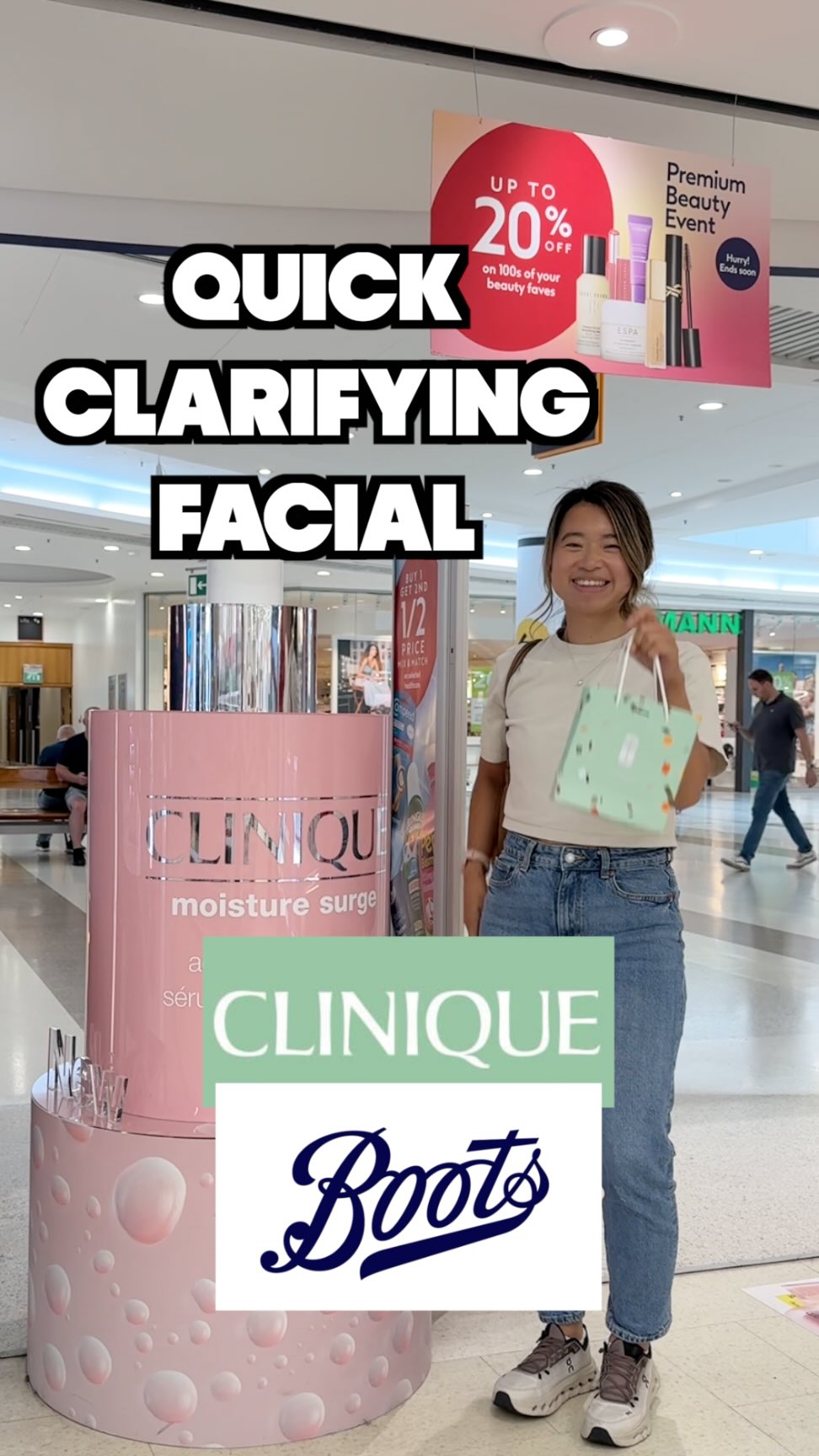 Instagram post by @theolivetreefamily for Clinique. Caption reads: Clinique, Boots, Braehead -....