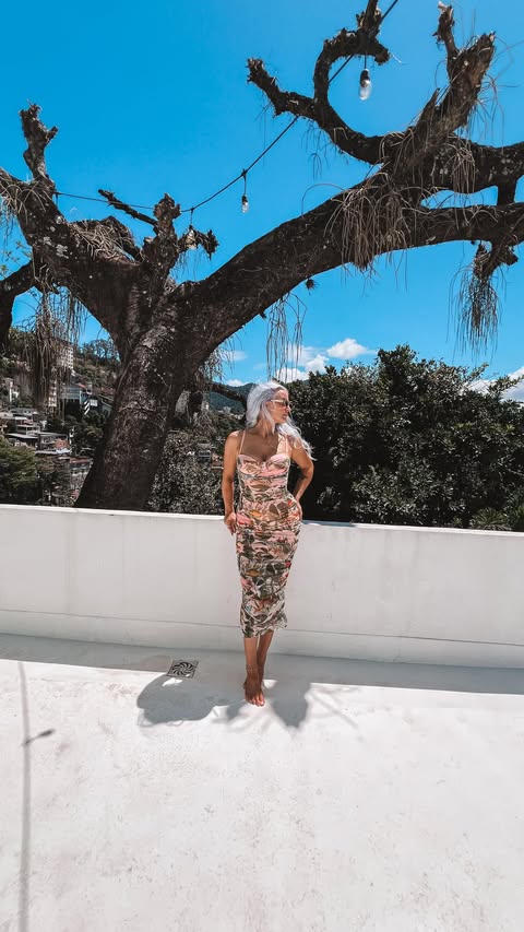 Instagram post by @serena.gringa for TA3 Swim. Caption reads: The dress speaks for itself! @ta3 #ta3swim....