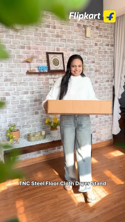 Instagram post by @khwaahishen_ for Flipkart. Caption reads: [...] #spacesaving #versatile #flipkart....