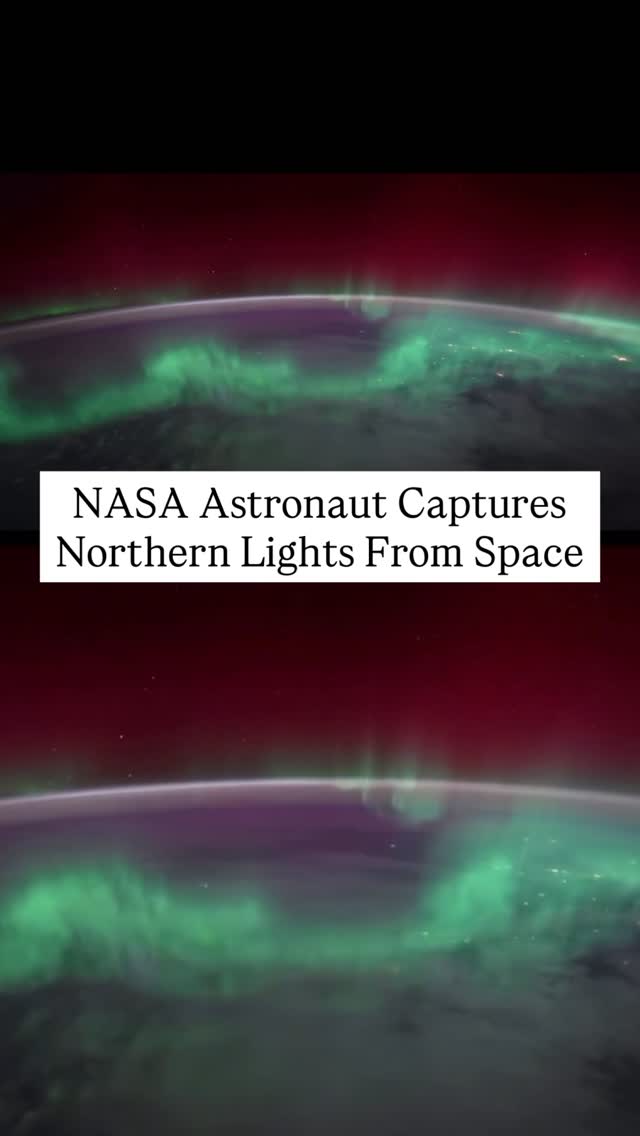 Instagram post by @mosheh for NASA. Caption reads: An astronaut aboard the International Space....