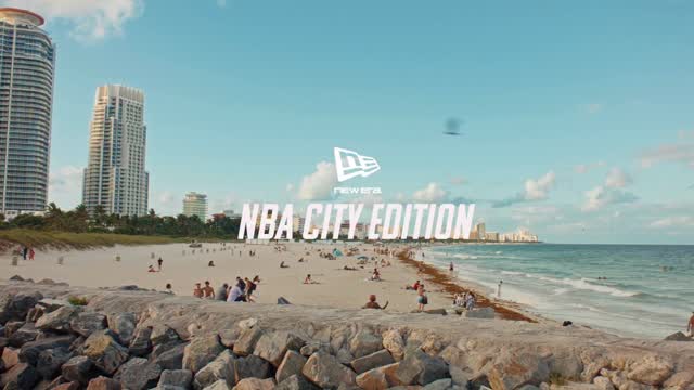 Instagram post by @jmp for New Era Cap. Caption reads: “New Era City Edition” @nba x @neweracap....