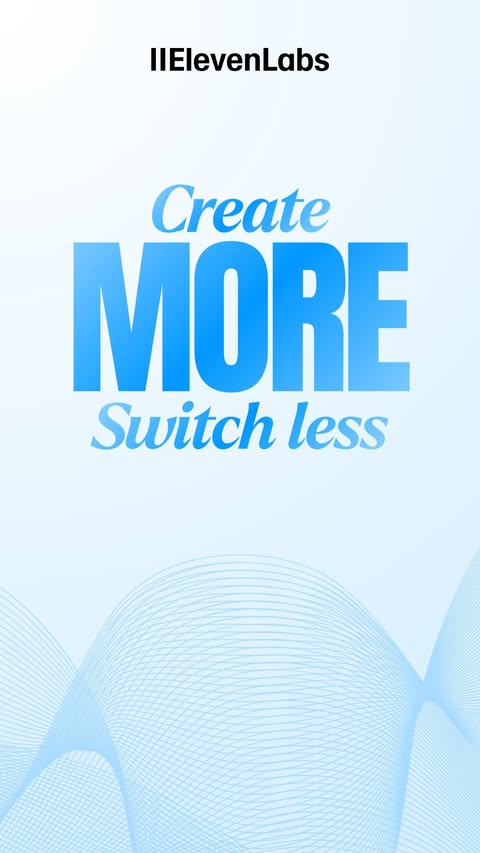 Instagram post by @designwithtoshi for ElevenLabs. Caption reads: [...] problem. Workflow is. That’s why I use....