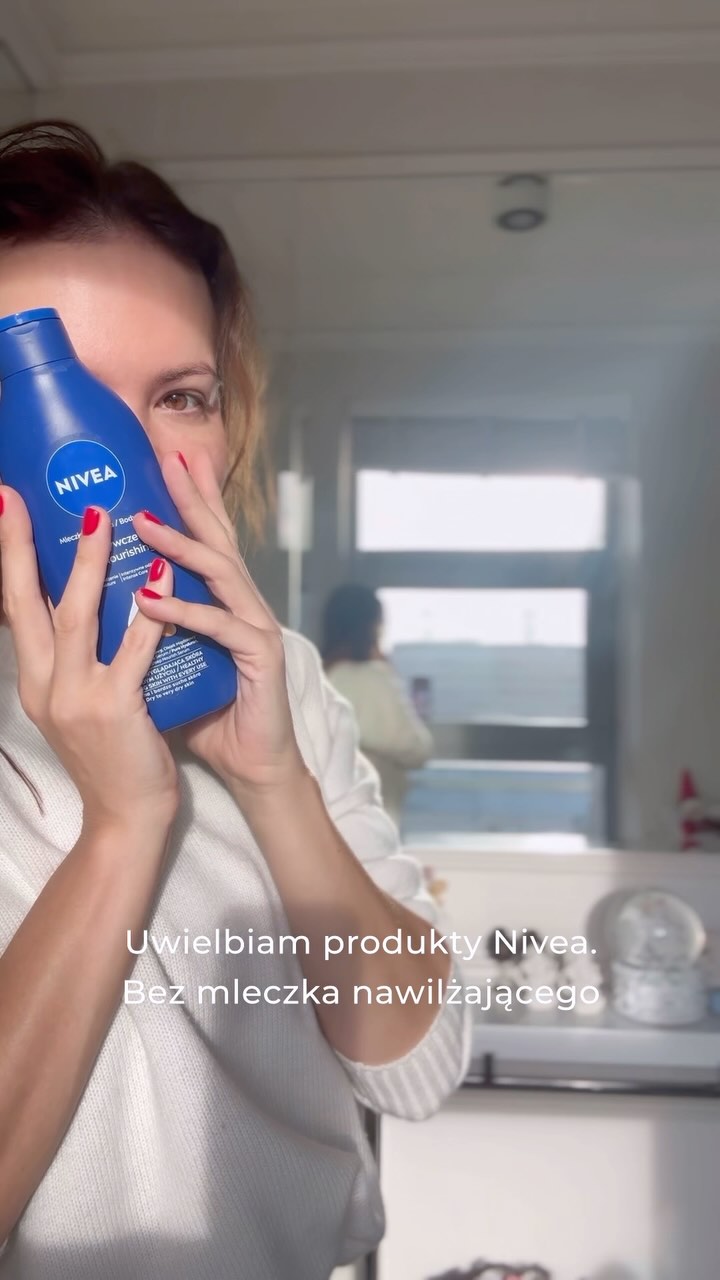 Instagram post by @aniawendzikowska for NIVEA Polska. Caption reads: Uwielbiam produkty NIVEA. To dla mnie połączenie....