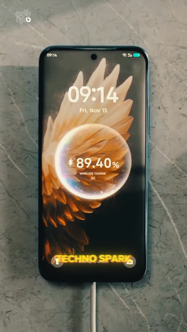 Instagram post by @sadu_vybz for Tecnomobile. Caption reads: Low battery anxiety? Not here. Spark 40 Pro Plus....