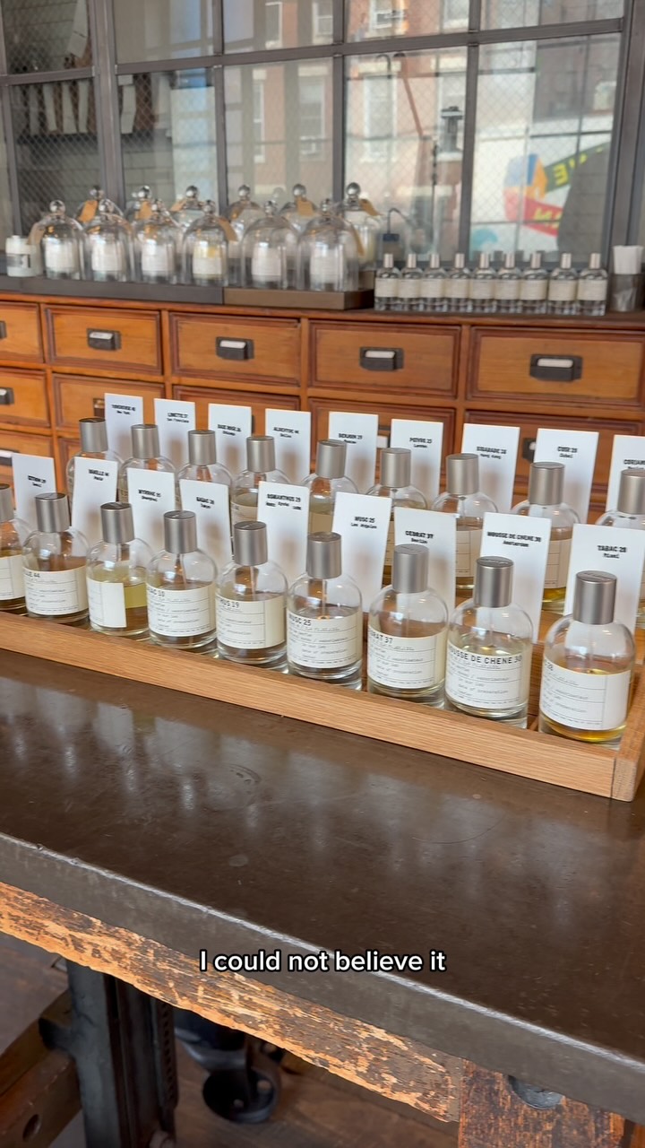 Instagram post by @jazmin_c3 for Le Labo Fragrances. Caption reads: @lelabofragrances I’m sooooo happy, let me know if....