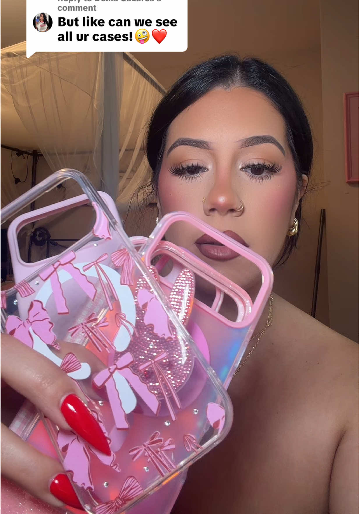TikTok post by @ladylugoooo for Wildflower Cases. Caption reads: [...] #cellphone #cellphonecase @Wildflower Cases.