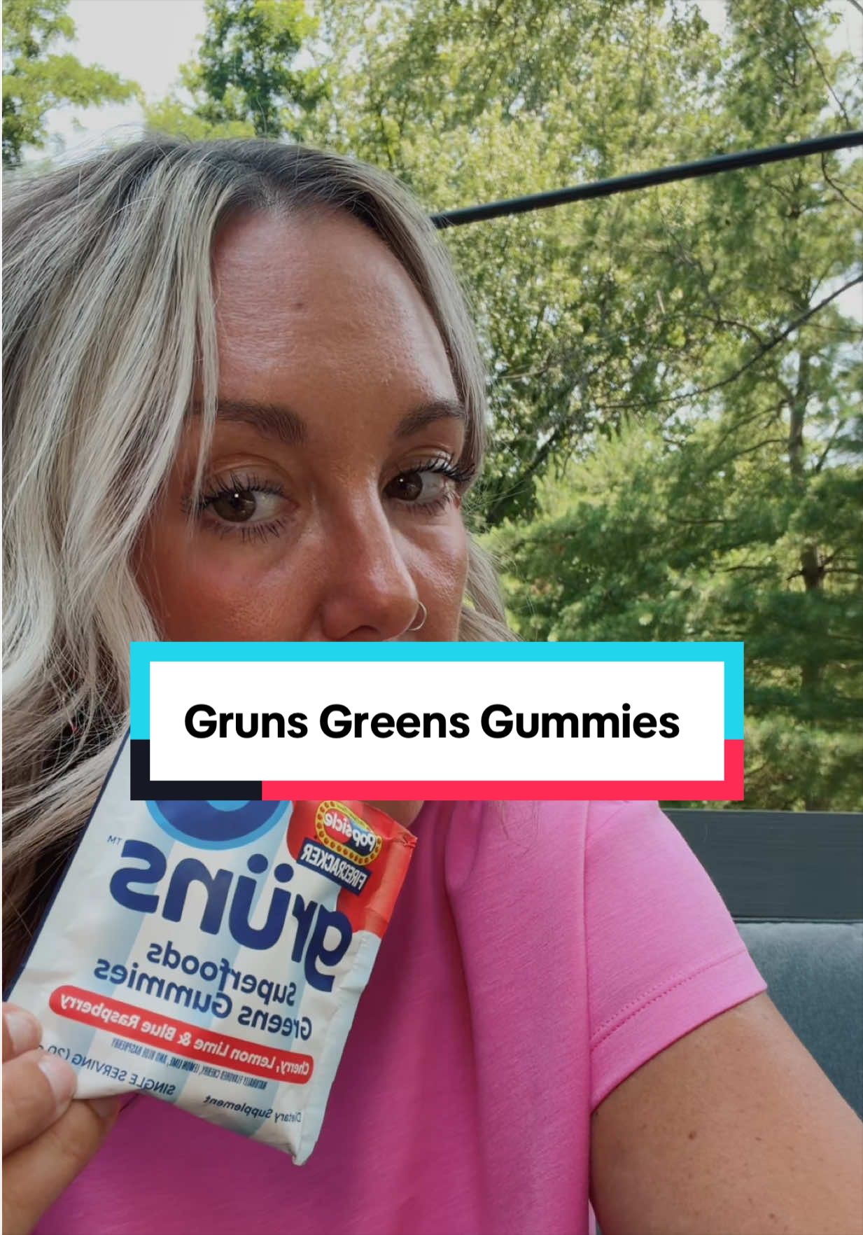 TikTok post by @danina73 for Grüns. Caption reads: [...] 😅 I did too… until I found Grüns. Whole....