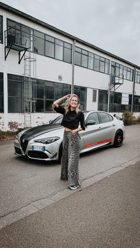 Instagram post by @jessicarmaniac for Alfa Romeo. Caption reads: Werbung | Meet the Alfa Romeo Giulia Quadrifoglio....
