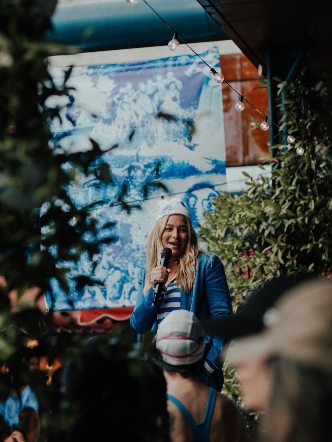 Instagram post by @katebryan_art for Bombay Sapphire. Caption reads: [...] in a new series of art events with....