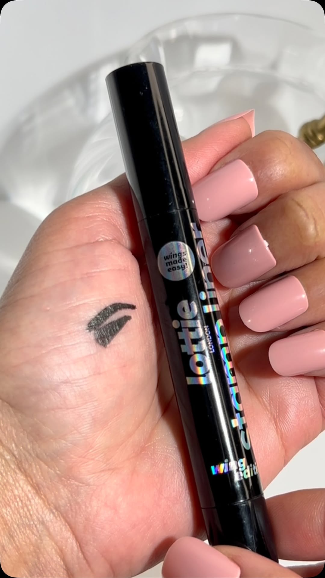 Instagram post by @marriumsshah for LottieLondon. Caption reads: Months ago, I received this PR, and regardless of....