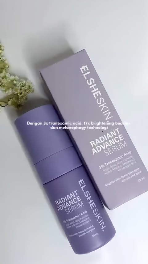Instagram post by @kamala_naaa for ELSHESKIN. Caption reads: [...] 4 hari pakai serum andalan aku @elsheskin 🤍....