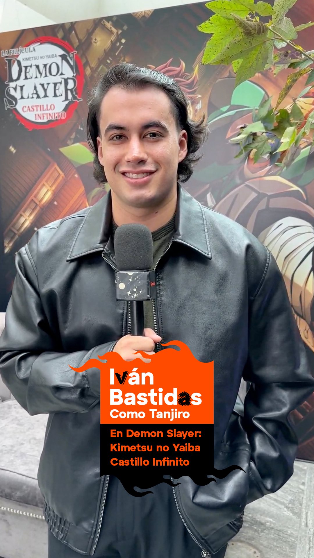 Instagram post by @ivanbastidas_ofc for Crunchyroll. Caption reads: La voz de Tanjiro en español te invita a ver Demon....