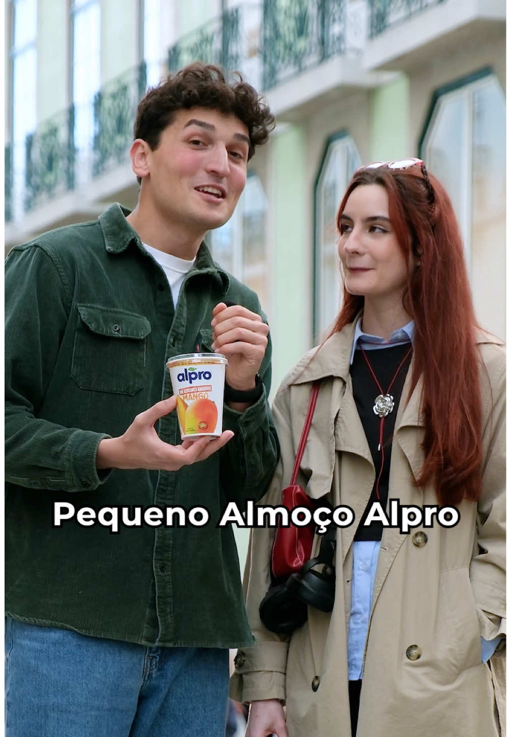 TikTok post by @afonsantos for Alpro. Caption reads: Comer saudável faz bem e sabe bem! Na @Alpro....