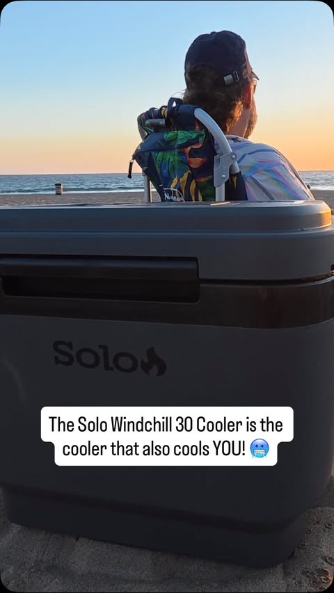 Instagram post by @brandon.wenerd for Solo Stove. Caption reads: The @solostove Windchill 30 is going to be your....