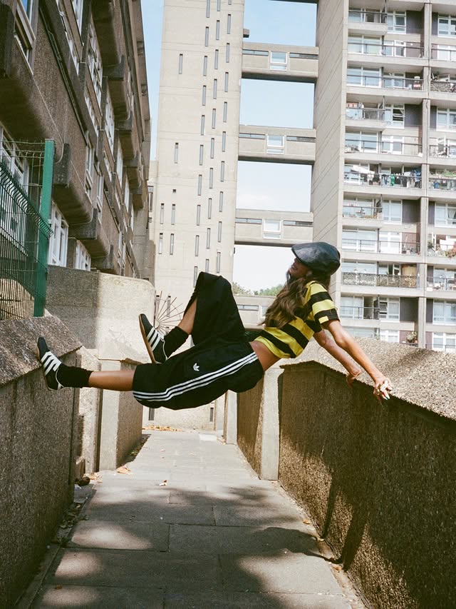 Instagram post by @mayashabann for adidas Originals. Caption reads: AD summer $wag provided by @adidasoriginals....