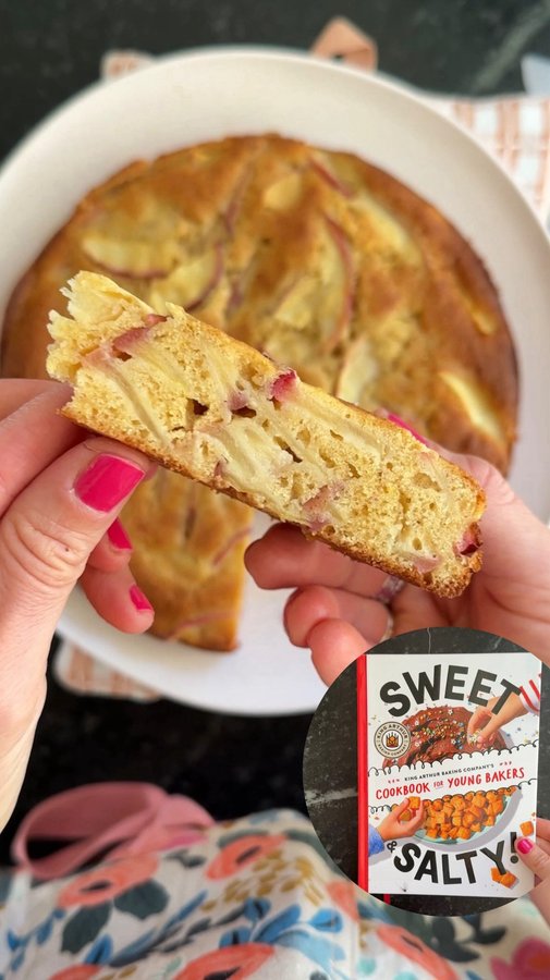 Instagram post by @yummytoddlerfood for King Arthur Baking Company. Caption reads: Transform a pile of apples into the yummiest....