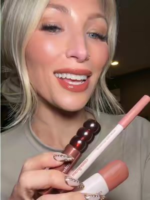 TikTok post by @danafiles for Colorgram US. Caption reads: Line. Tint. Glaze. The perfect lip combo but make....