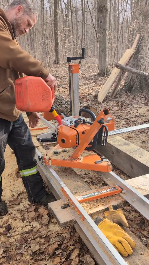 Instagram post by @ottawamilling for STIHL. Caption reads: [...] online at Norwood Sawmills. The saw is a....