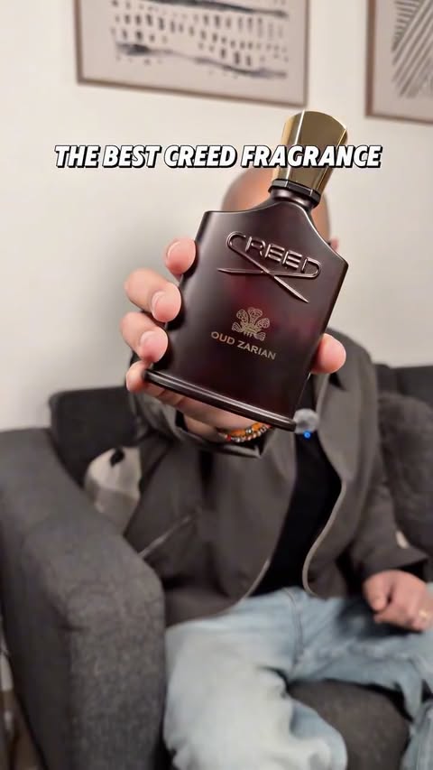 Instagram post by @rishi_j7 for Creed Fragrance. Caption reads: Oud Zarian is the best fragrance from Creed and it....