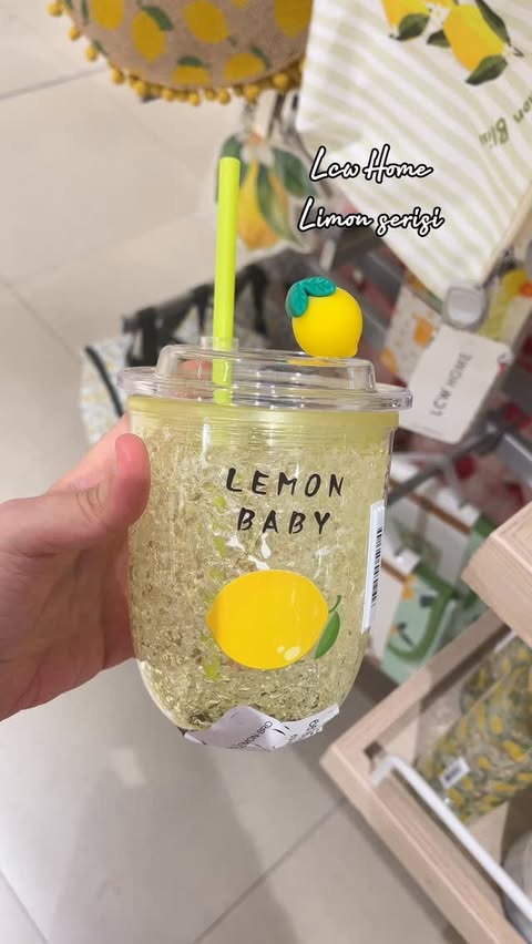 Instagram post by @soft.detaillss for LCW Home. Caption reads: Bu seri çok tatlı ya🥰🍋🍋‍🟩 . #reklam #lcwhome....