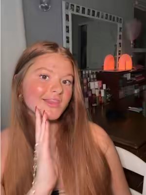 TikTok post by @sofiejerina for Dolce Glow. Caption reads: Glow up routineeeee @DOLCE GLOW @Pantene @OUAI....