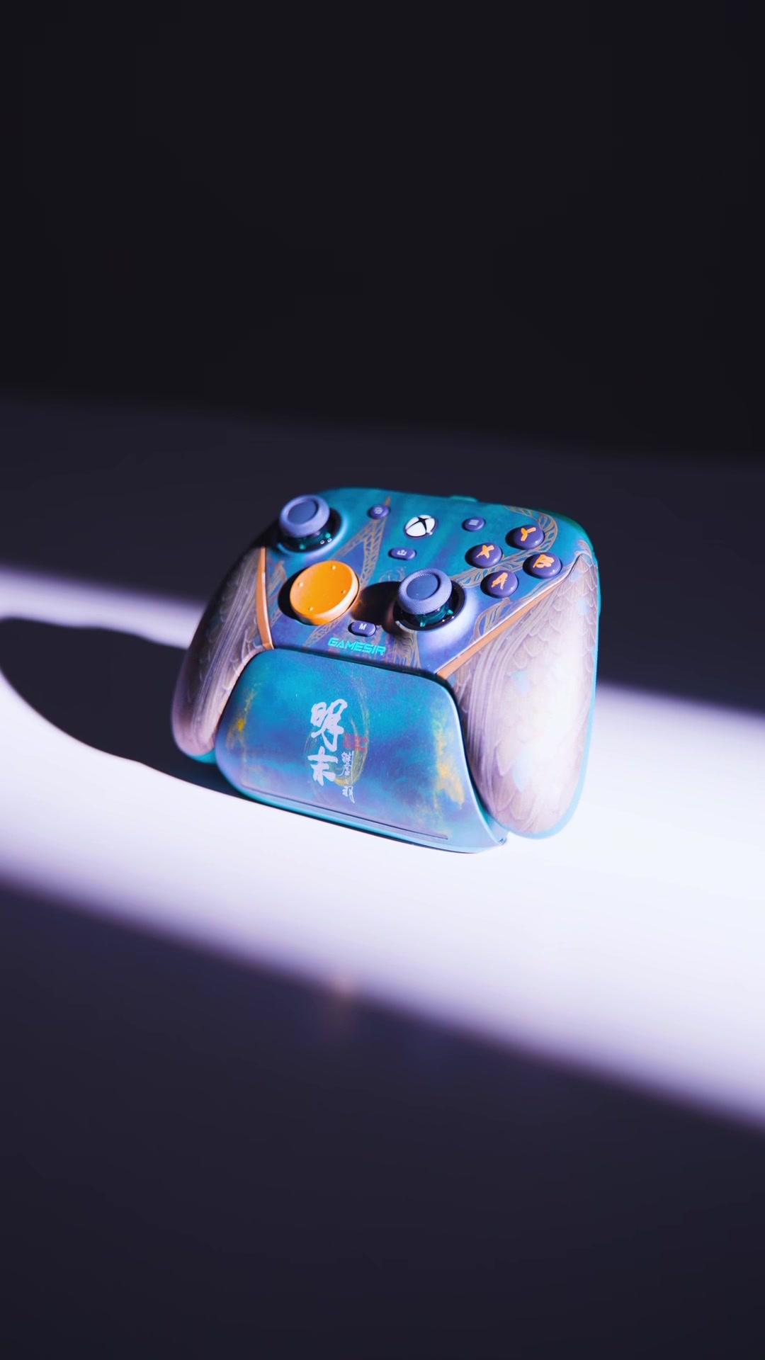 TikTok post by @ogrobbytv for GameSir. Caption reads: [...] a new controller? No more stick drift!....