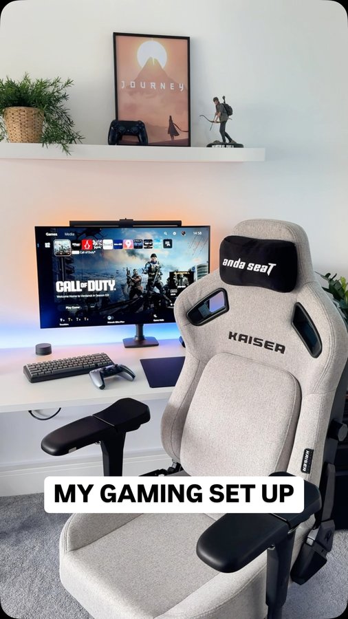Instagram post by @tocbgaming for AndaSeat. Caption reads: [...] of my new chair - the Kaiser 4 from....