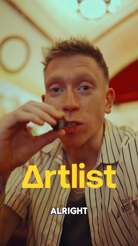 Instagram post by @87shots for Artlist. Caption reads: AD | When @artlist.io invited me to come and see....