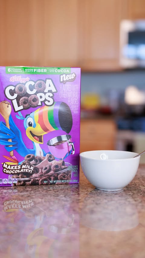 Instagram post by @megan_76862 for Froot Loops. Caption reads: [...] for yourself. #CocoaLoopsPartner #ad....