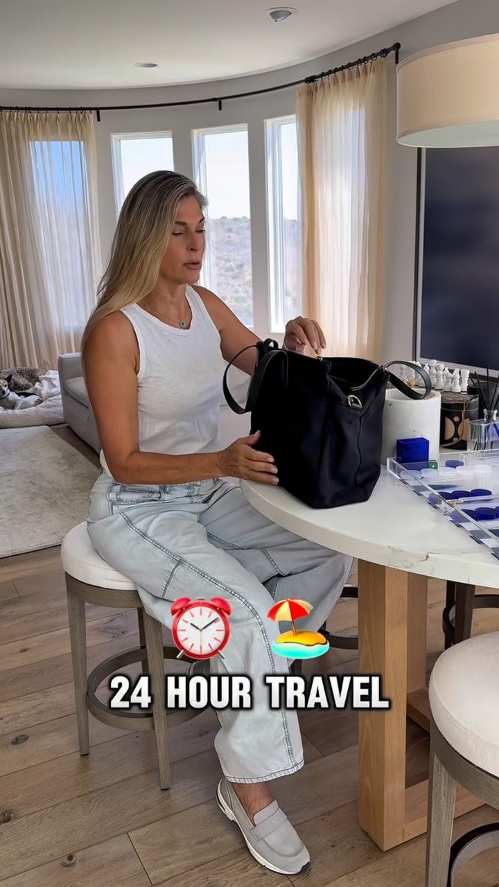 Instagram post by @gabbyreece for Vionic Shoes. Caption reads: Travel must haves. How I wear my roam walk loafer....