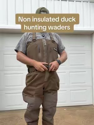 TikTok post by @mississippinate for TideWe. Caption reads: The perfect set of waders by @tideweofficial for....