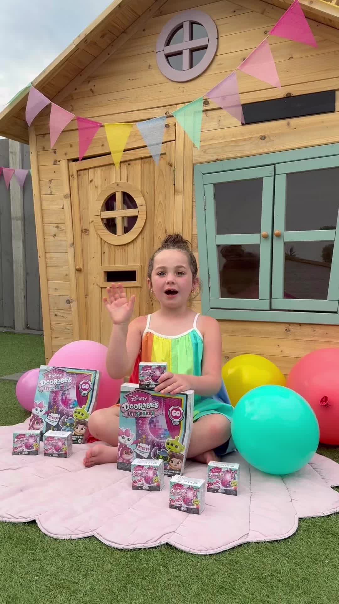 TikTok post by @jessicax92 for Disney Doorables. Caption reads: AD It’s time to celebrate with the Disney....