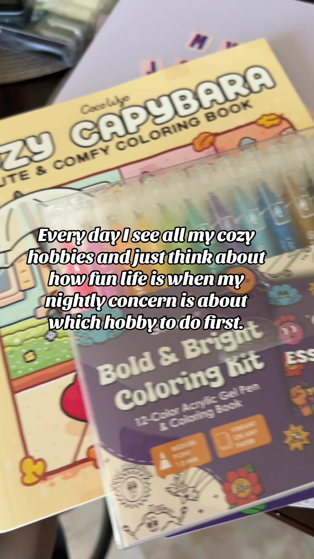 TikTok post by @writewithyvonne for Grabie. Caption reads: [...] I’m probably going to color with my @Grabie....