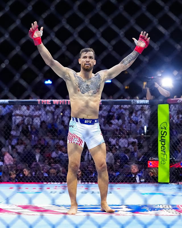 Instagram post by @ruffy_mma for UFC. Caption reads: [...] Another crazy win for Mauricio Ruffy at....