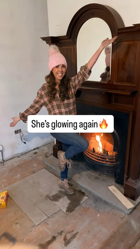 Instagram post by @dreamdiy.ie for RYOBI Tools USA. Caption reads: She’s lit. 🔥 And so am I. 🤗 I have waited SO....