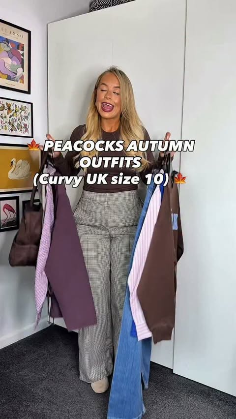 Instagram post by @sammipamela for Peacocks. Caption reads: @peacocks_fashion have done it again 👏🏼 These....