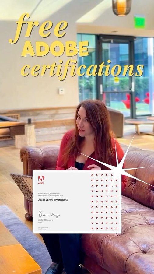 Instagram post by an influencer for Adobe. Caption reads: Comment “Adobe” and I’ll send you the link to....